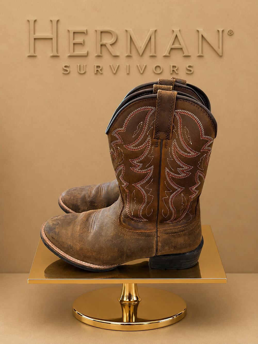 Herman Survivors Marshall Western EnduroPro Leather Boots Men’s 9 w/Box